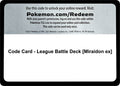 Code Card - League Battle Deck [Miraidon ex] [MCAP]