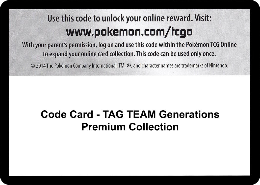 Code Card - TAG TEAM Generations Premium Collection [MCAP]
