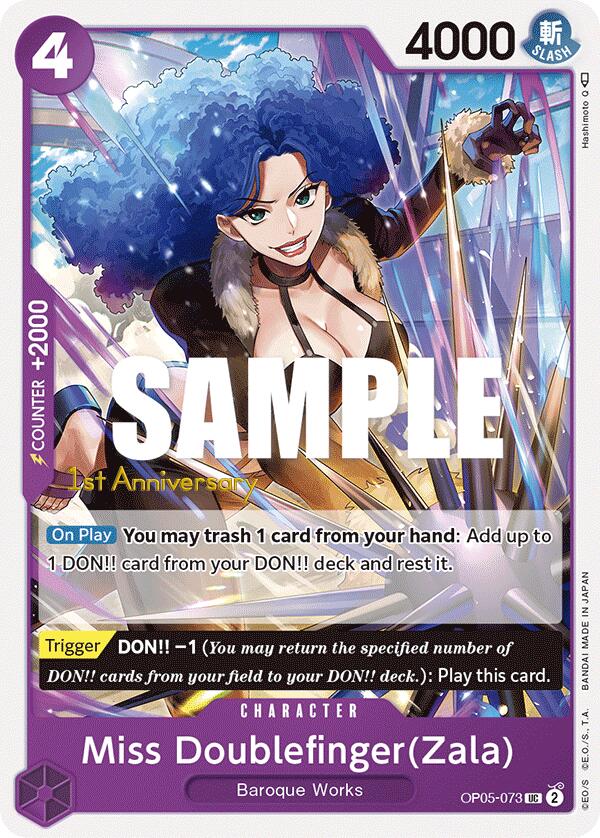 Miss Doublefinger(Zala) [OP05 ANN - OP05-073]