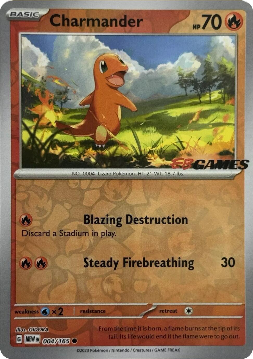 Charmander - 004/165 (EBGames Exclusive) [MCAP - 004/165]