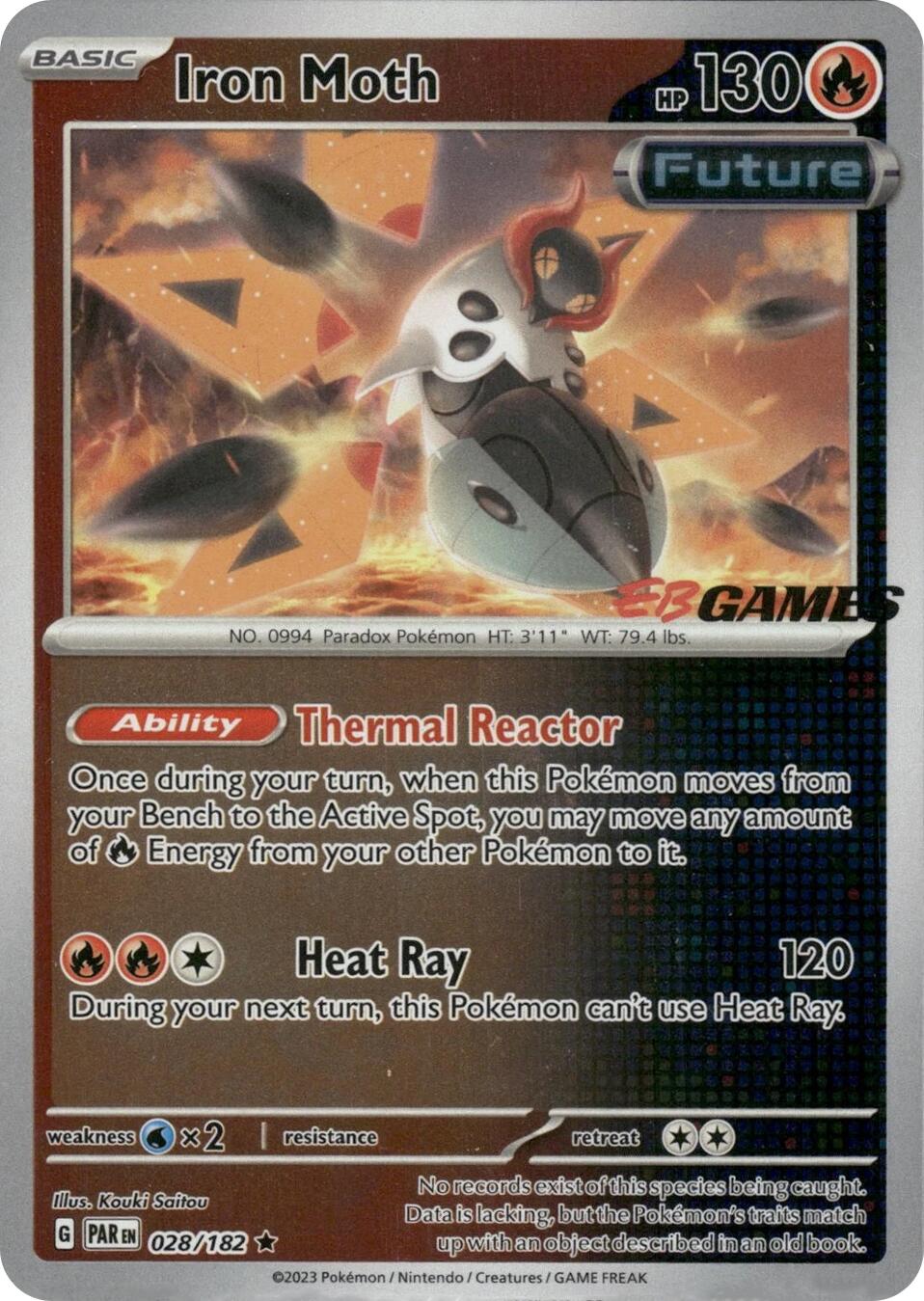 Iron Moth - 028/182 (EB Games Promo) [MCAP - 028/182]