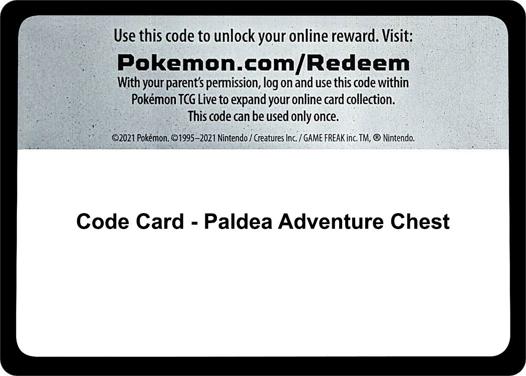 Code Card - Paldea Adventure Chest [MCAP]