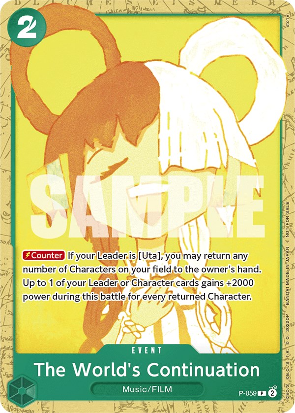 The World's Continuation (Starter Deck 11: Uta Deck Battle) [OP-PR - P-059]