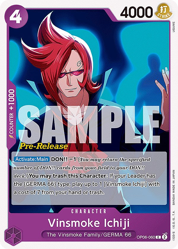 Vinsmoke Ichiji (060) [OP06 PRE - OP06-060]