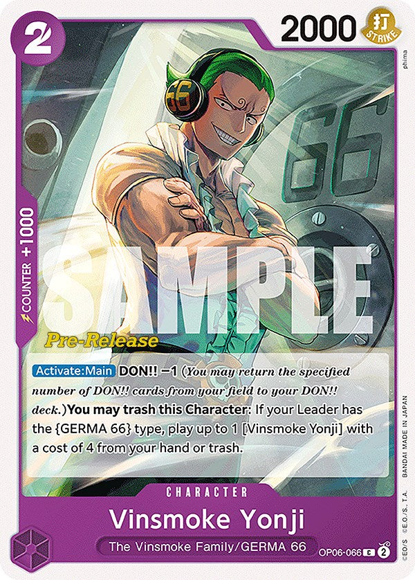 Vinsmoke Yonji (066) [OP06 PRE - OP06-066]