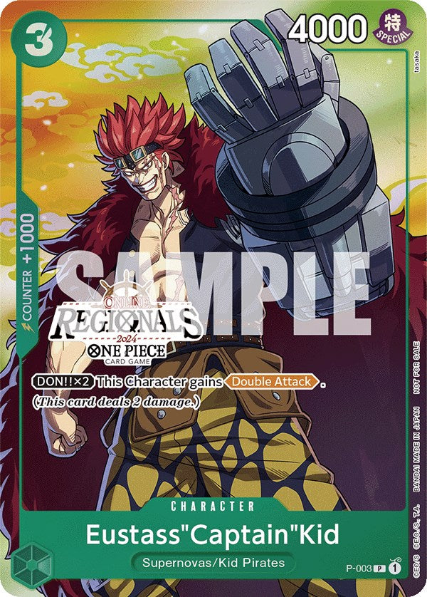 Eustass"Captain"Kid (Online Regional 2024 Vol. 2) [Participant] [OP-PR - P-003]