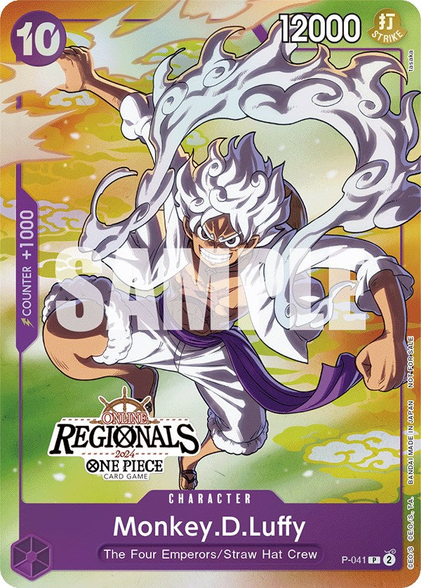 Monkey.D.Luffy (041) (Online Regional 2024 Vol. 2) [Participant] [OP-PR - P-041]