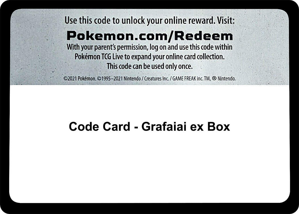 Code Card - Grafaiai ex Box [MCAP]