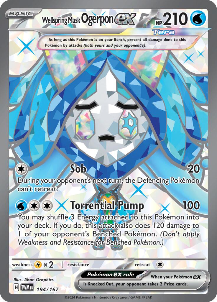 Wellspring Mask Ogerpon ex - 194/167 [TWM - 194/167]