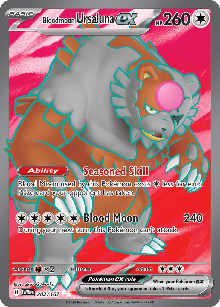 Bloodmoon Ursaluna ex - 202/167 [TWM - 202/167]