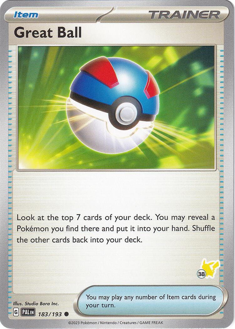 Great Ball - Pikachu 38 [BA24 - 183/193]