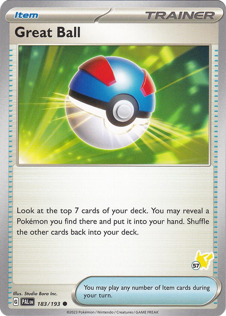 Great Ball - Pikachu 57 [BA24 - 183/193]