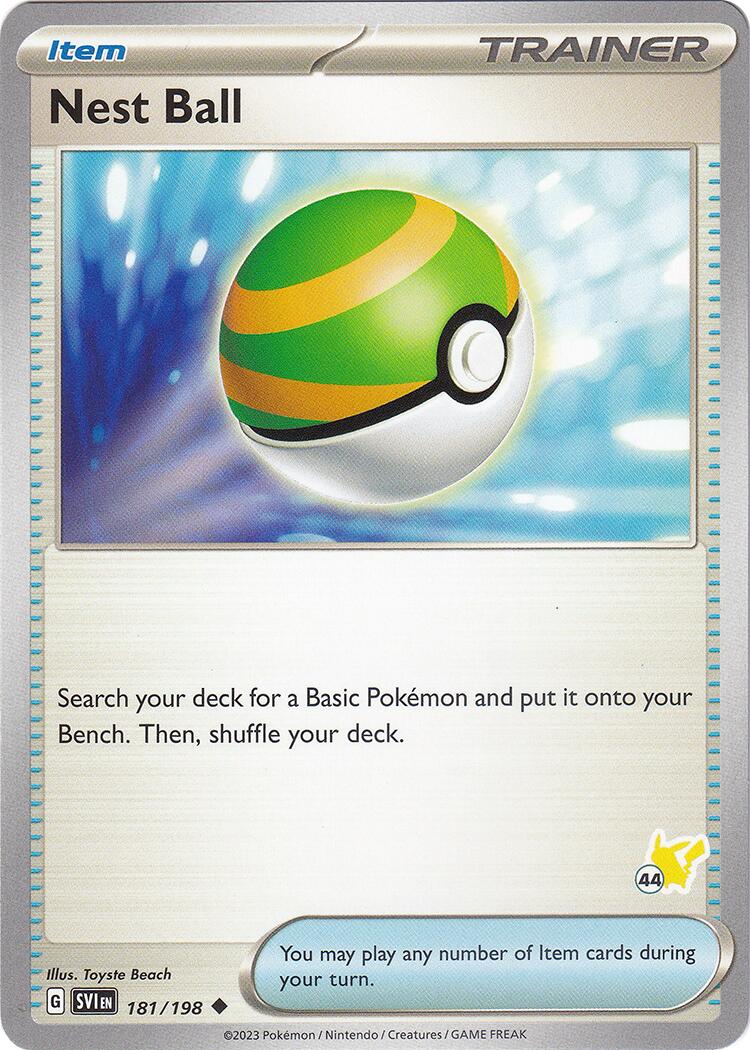 Nest Ball - Pikachu 44 [BA24 - 181/198]