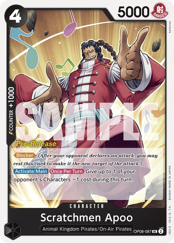Scratchmen Apoo [OP08 PRE - OP08-087]