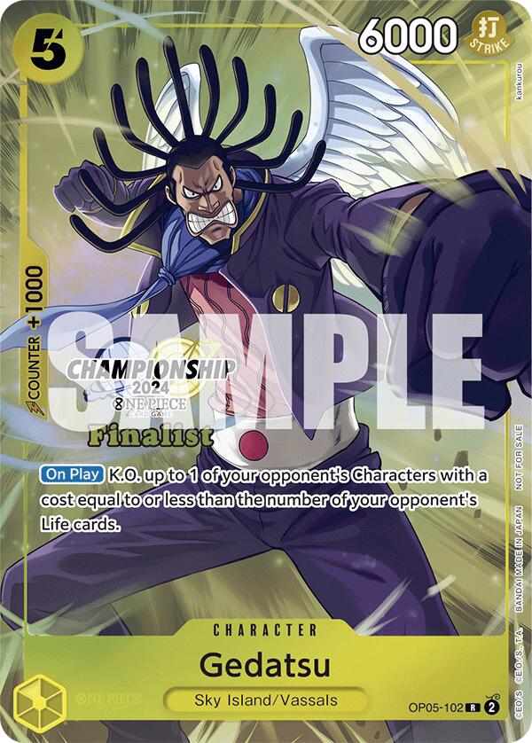 Gedatsu (Championship 2024 Finalist Card Set) [OP-PR - OP05-102]
