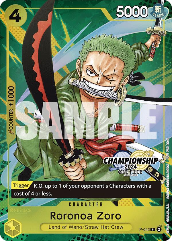 Roronoa Zoro (CS 2024 Event Pack Finalist) [OP-PR - P-042]