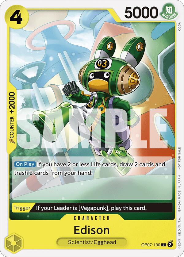 Edison (Tournament Pack 2024 Oct.-Dec.) [OP-PR - OP07-100]