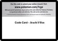Code Card - Jirachi V Box [MCAP]