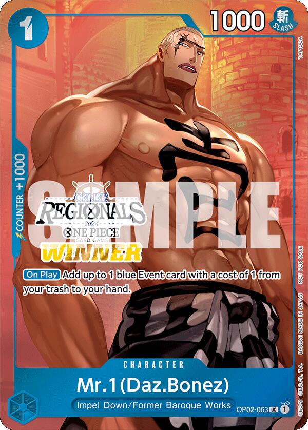 Mr.1 (Daz.Bonez) (Online Regional 2024 Vol. 3) [Winner] [OP-PR - OP02-063]
