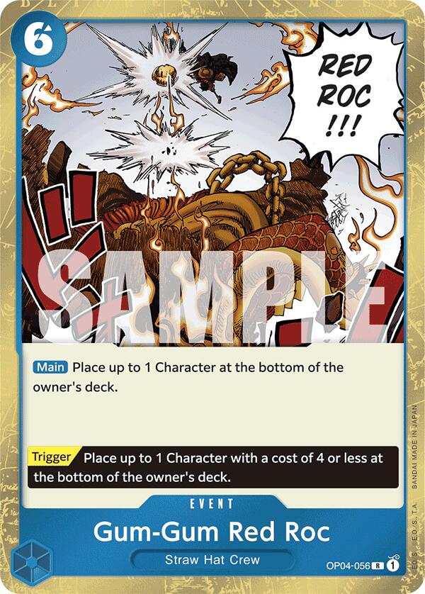 Gum-Gum Red Roc (Jolly Roger Foil) [PRB-01 - OP04-056]