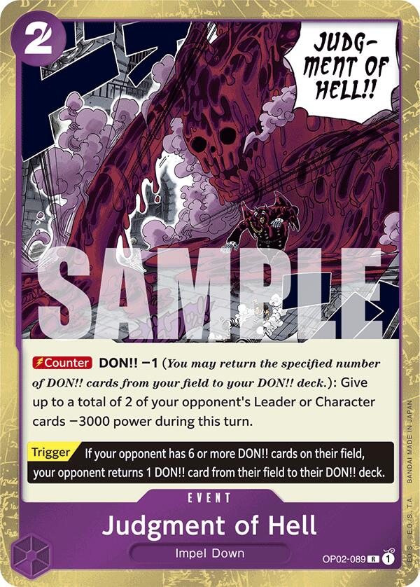 Judgment of Hell (Jolly Roger Foil) [PRB-01 - OP02-089]