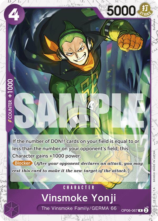 Vinsmoke Yonji (OP06-067) (Jolly Roger Foil) [PRB-01 - OP06-067]
