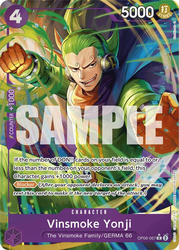Vinsmoke Yonji (OP06-067) (Alternate Art) [PRB-01 - OP06-067]