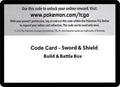Code Card - Sword & Shield Build & Battle Box [SWSH01]