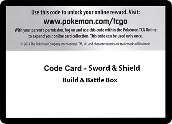 Code Card - Sword & Shield Build & Battle Box [SWSH01]