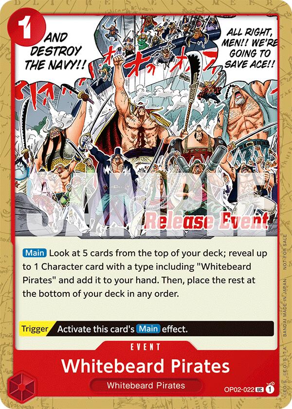 Whitebeard Pirates (ST15 - ST20 Release Event Pack) [OP-PR - OP02-022]