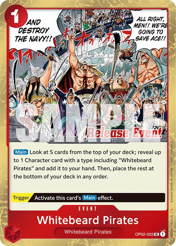 Whitebeard Pirates (ST15 - ST20 Release Event Winner Pack) [OP-PR - OP02-022]