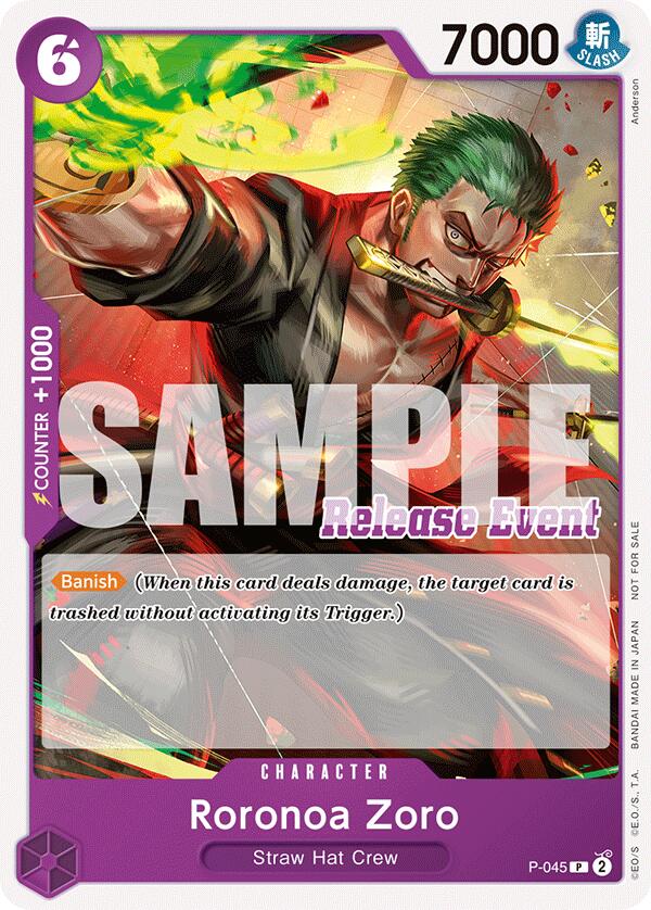 Roronoa Zoro (ST15 - ST20 Release Event Pack) [OP-PR - P-045]