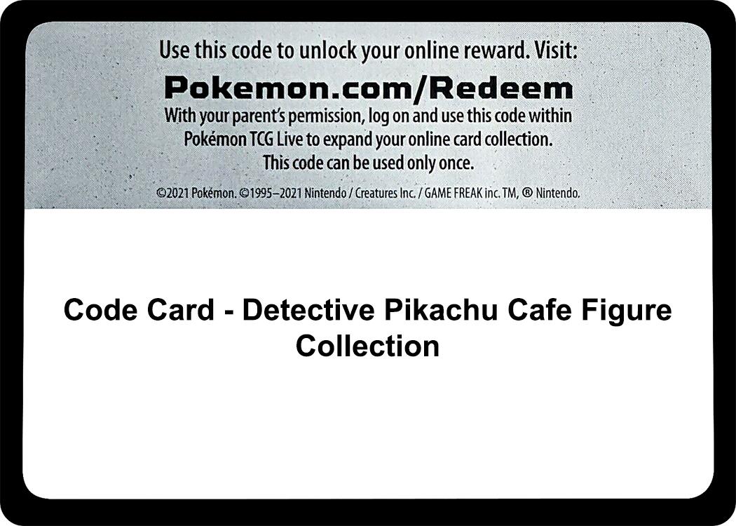 Code Card - Detective Pikachu Cafe Figure Collection [DEP]