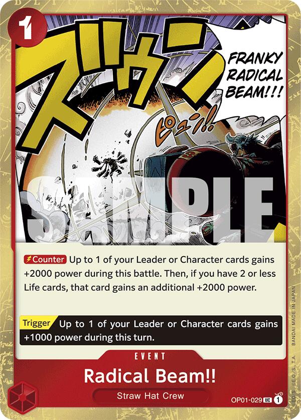 Radical Beam!! (Jolly Roger Foil) [PRB-01 - OP01-029]