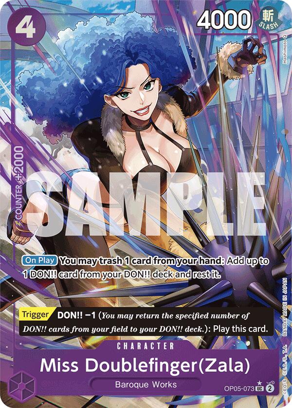 Miss Doublefinger(Zala) (Full Art) [PRB-01 - OP05-073]