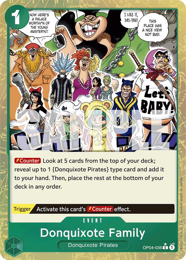 Donquixote Family (Textured Foil) [PRB-01 - OP04-036]