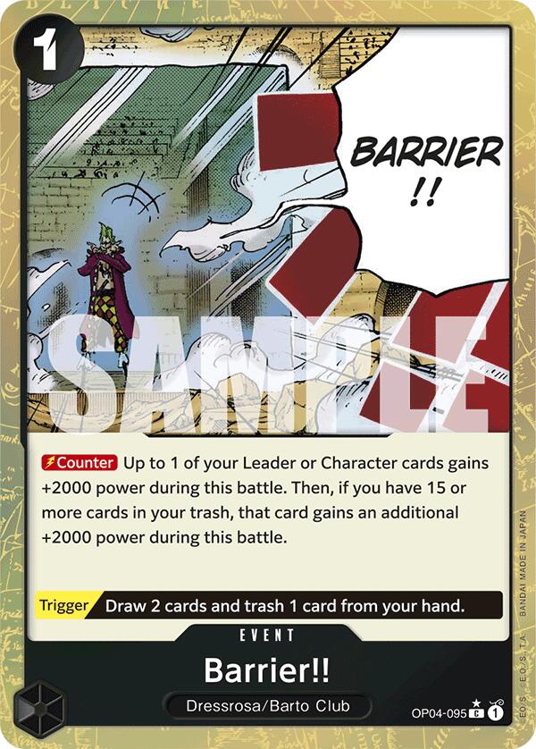Barrier!! (Textured Foil) [PRB-01 - OP04-095]