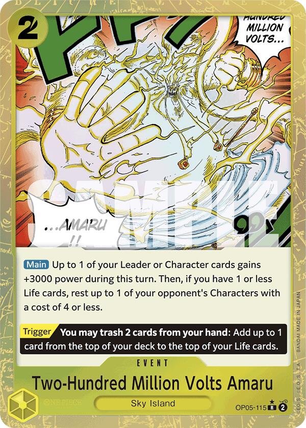 Two-Hundred Million Volts Amaru (Textured Foil) [PRB-01 - OP05-115]