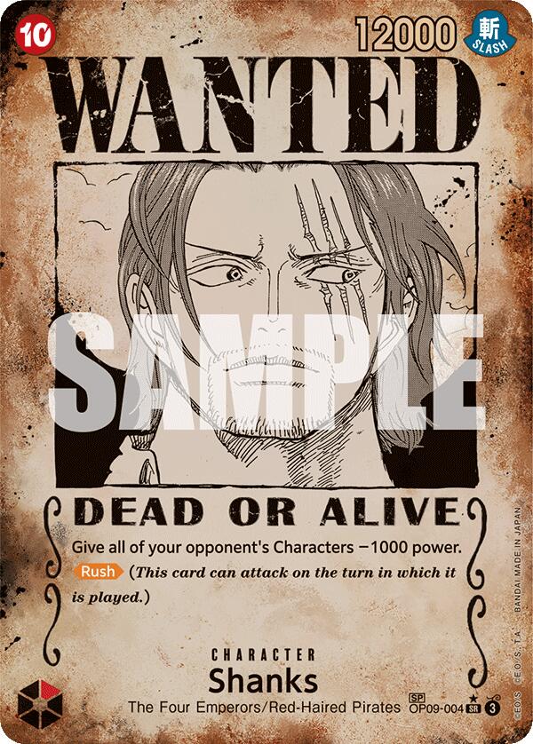 Shanks (004) (Wanted Poster) [OP09 - OP09-004]