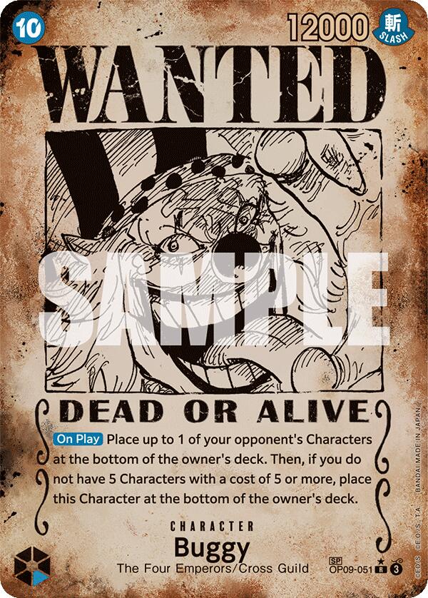 Buggy (051) (Wanted Poster) [OP09 - OP09-051]