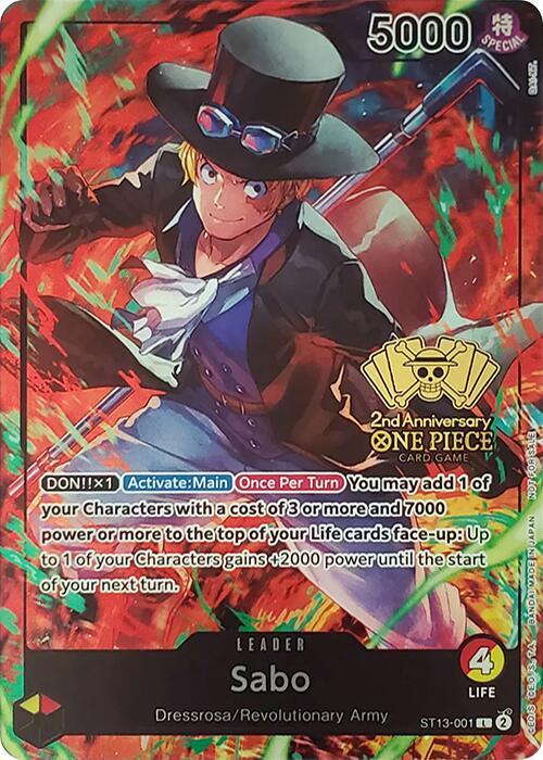 Sabo (2nd Anniversary Tournament) [OP-PR - ST13-001]