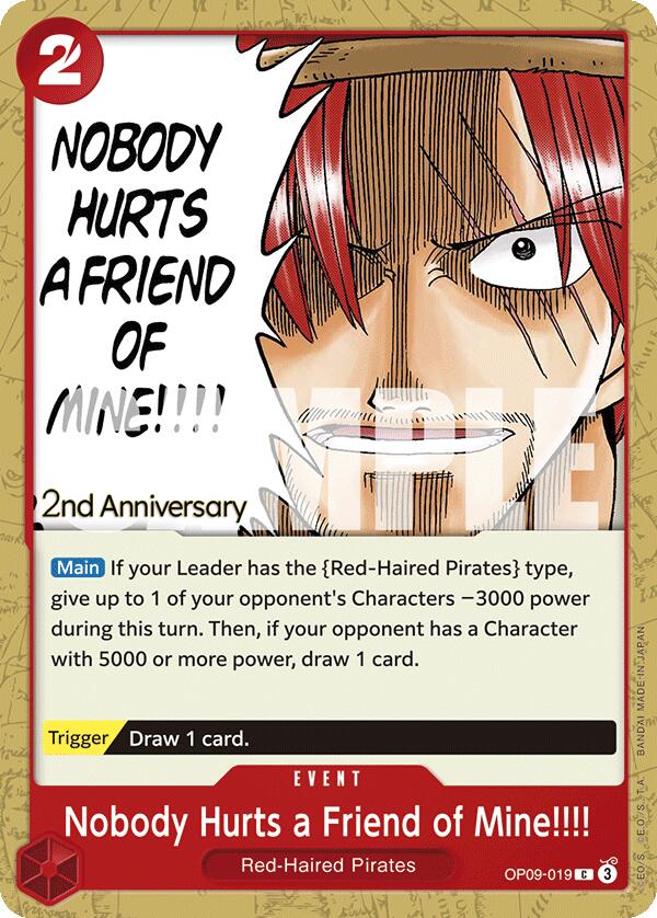 Nobody Hurts a Friend of Mine!!!! [OP09 ANN - OP09-019]