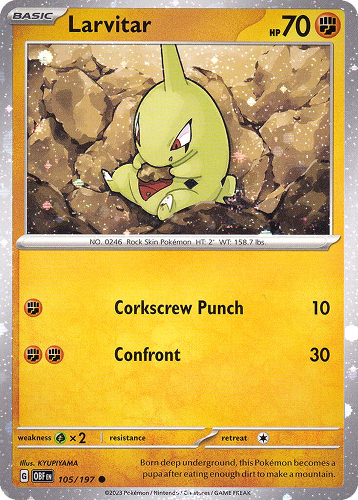 Larvitar - 105/197 (Cosmos Holo) [MCAP - 105/197]