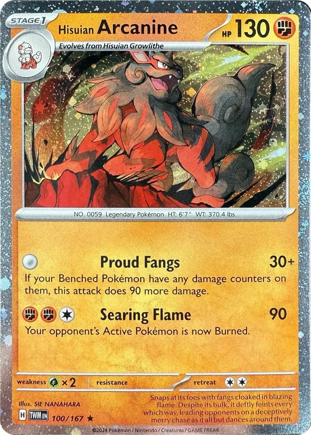 Hisuian Arcanine - 100/167 (Cosmos Holo) [BLE - 100/167]