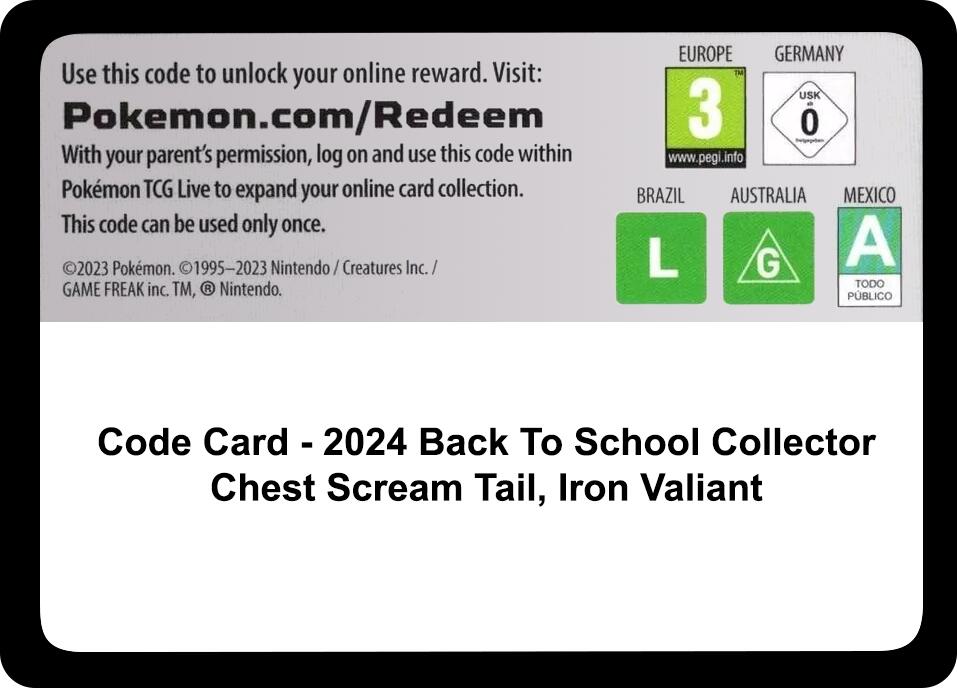 Code Card - Back-to-School 2024 Collector Chest [MCAP]