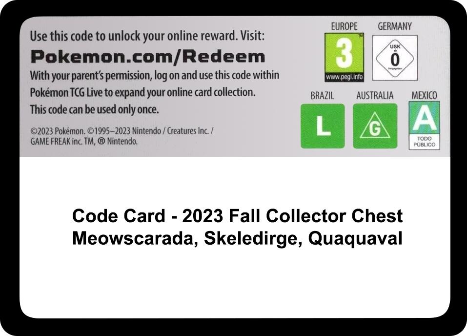 Code Card - Fall 2023 Collector Chest [MCAP]