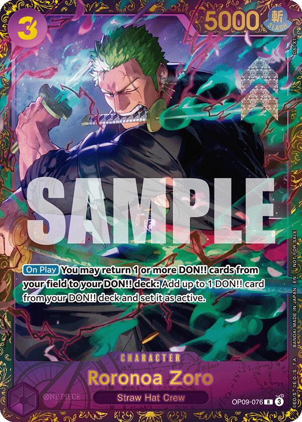 Roronoa Zoro (Championship 25-26 Regionals Season 1) [OP-PR - OP09-076]