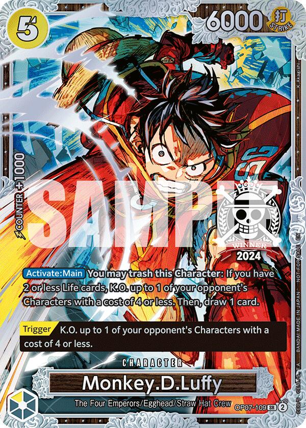 Monkey.D.Luffy (Championship 2024 World Final 2nd Place) [OP-PR - OP07-109]