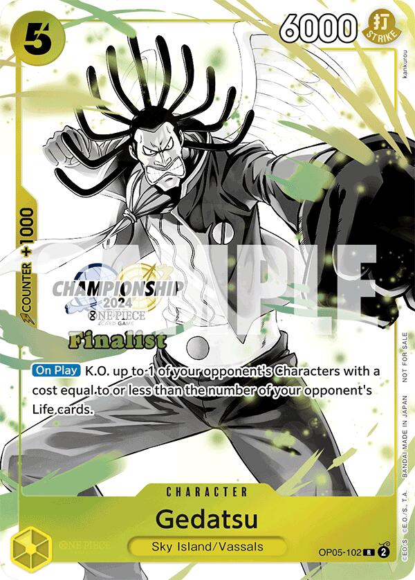 Gedatsu (Championship 2024 Finalist Card Set Vol. 2) [OP-PR - OP05-102]