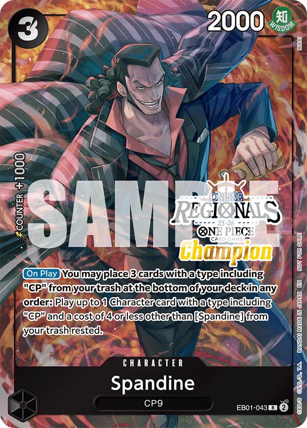 Spandine (Online Regional Champion Card Set 2025 Vol.1) [OP-PR - EB01-043]